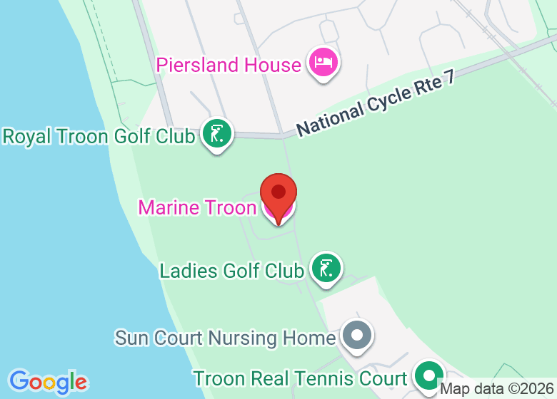 Map showing location of Marine Troon