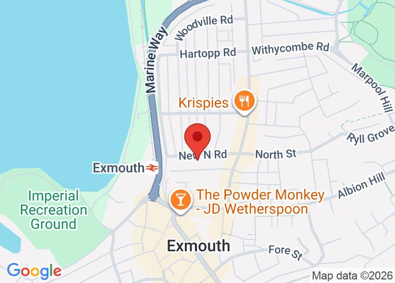Map showing location of CrossFit Exmouth