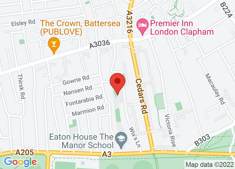 Map showing location of Belleville Wix Academy