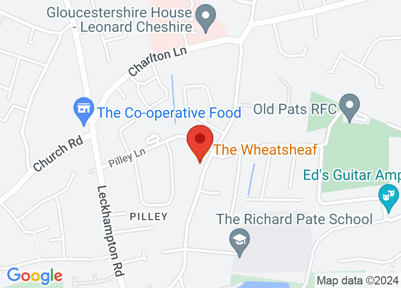 Map showing location of The Wheatsheaf