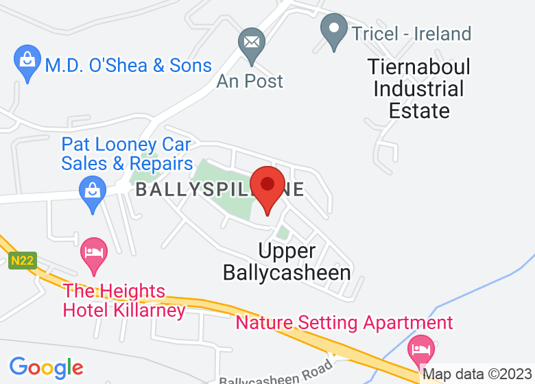 Map showing location of Ballyspillane Community & Family Resource Centre