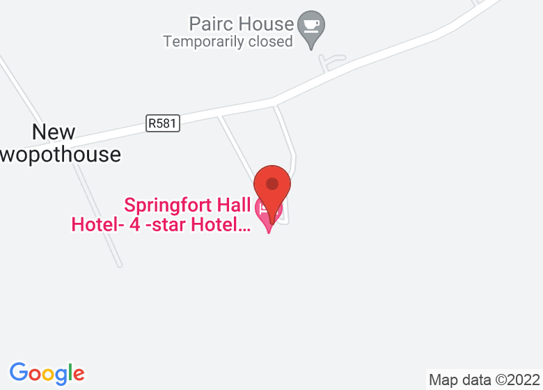 Map showing location of Springfort Hall Hotel