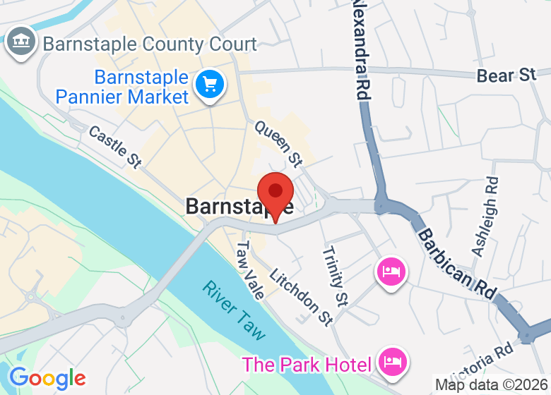 Map showing location of The Voice Studios