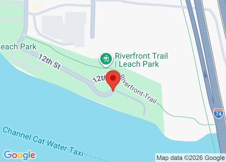 Map showing location of Leach Park