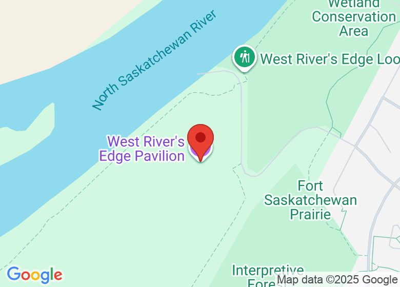 Map showing location of West River's Edge Pavilion