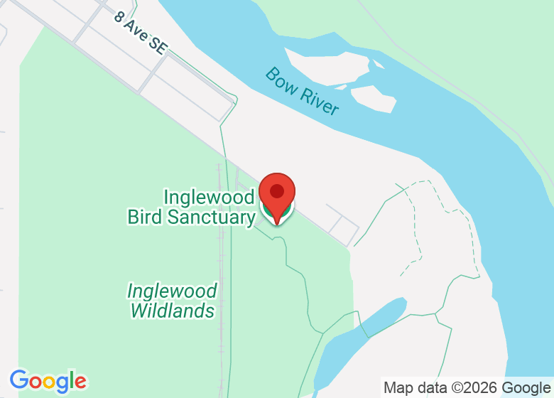 Map showing location of Inglewood Bird Sanctuary