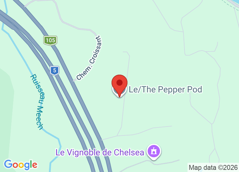 Map showing location of Le/The Pepper Pod