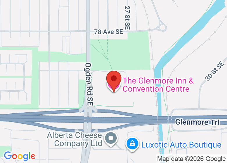 Map showing location of The Glenmore Inn & Convention Centre