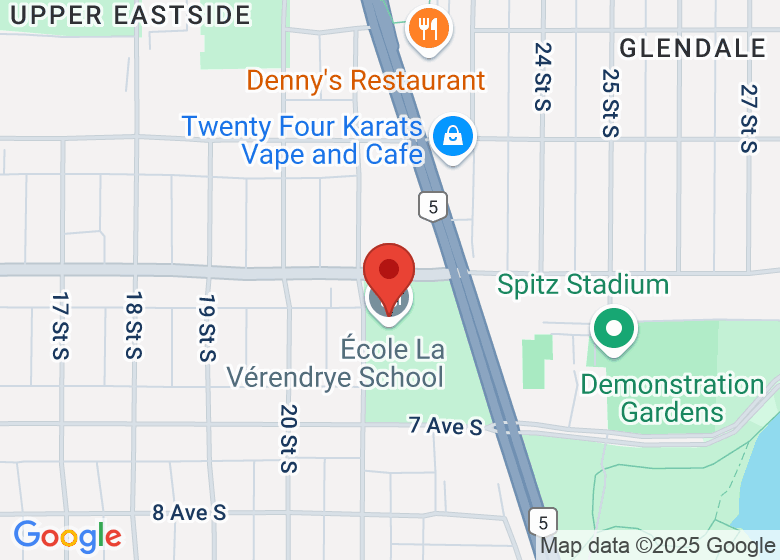 Map showing location of La Garderie CREFL-French Daycare