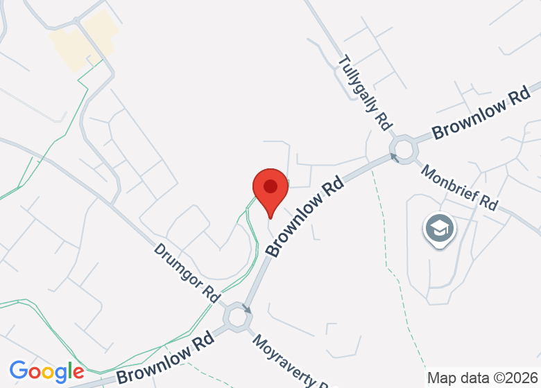 Map showing location of Brownlow Community Hub
