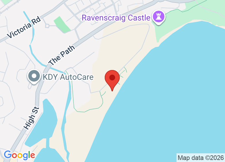 Map showing location of Pathhead Sands Beach Car Park
