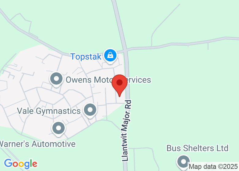 Map showing location of Enaid Healing Hub