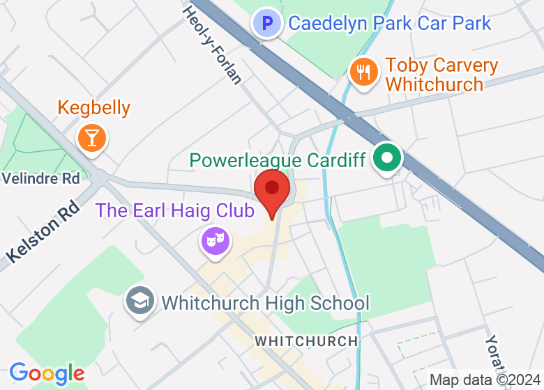 Map showing location of Whitchurch Community Centre
