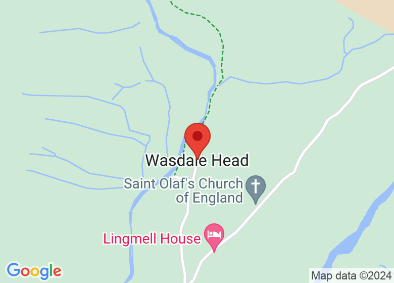 Map showing location of wasdale emerald pools 