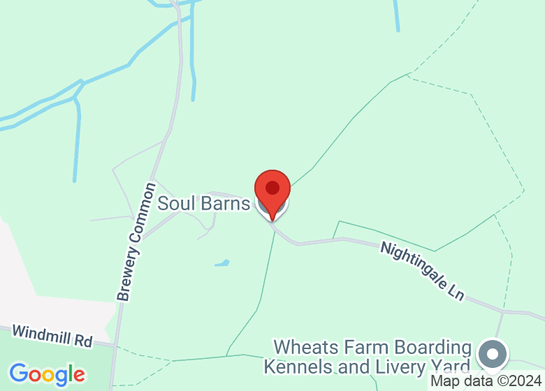 Map showing location of Soul Barns