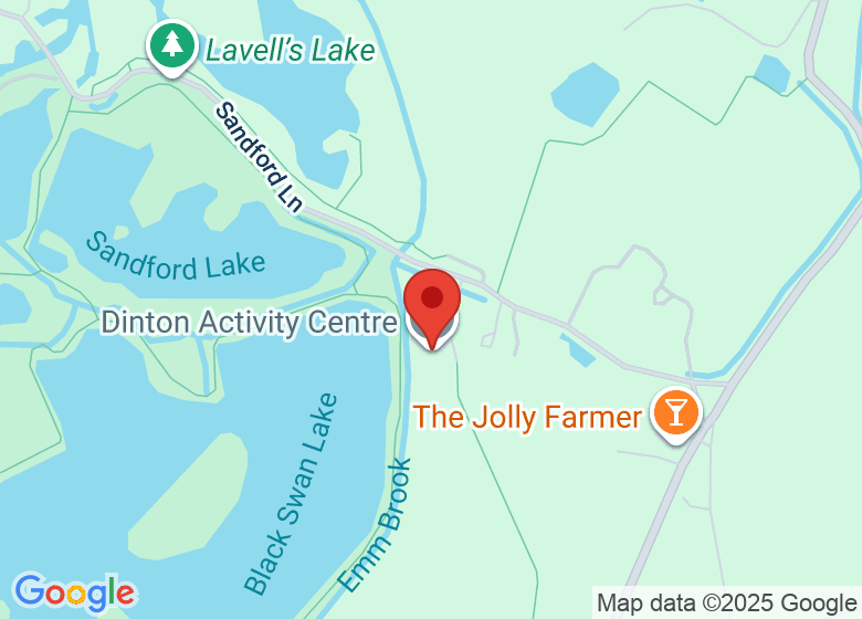 Map showing location of Dinton Activity Centre
