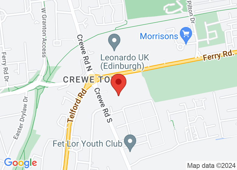 Map showing location of Village Hotel Edinburgh