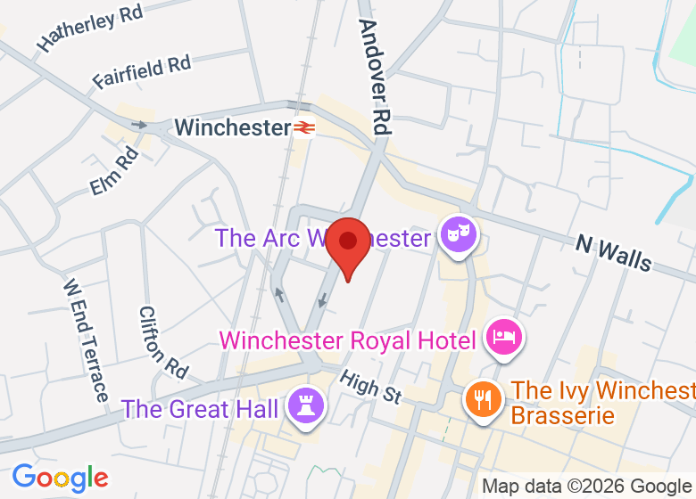 Map showing location of Ashburton Hall