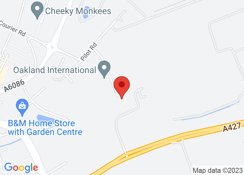 Map showing location of Corby Business Centre