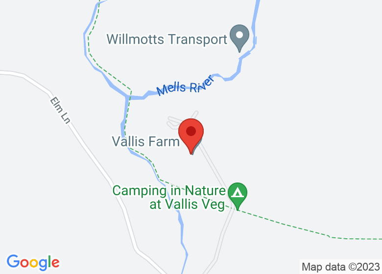 Map showing location of Vallis Farm