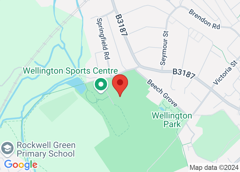 Map showing location of Wellington Rugby Football Club
