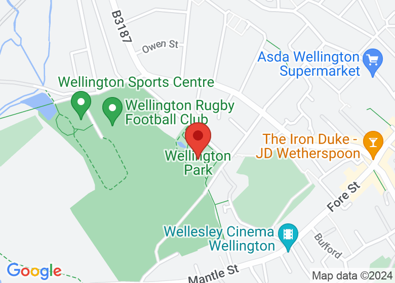 Map showing location of Wellington Park