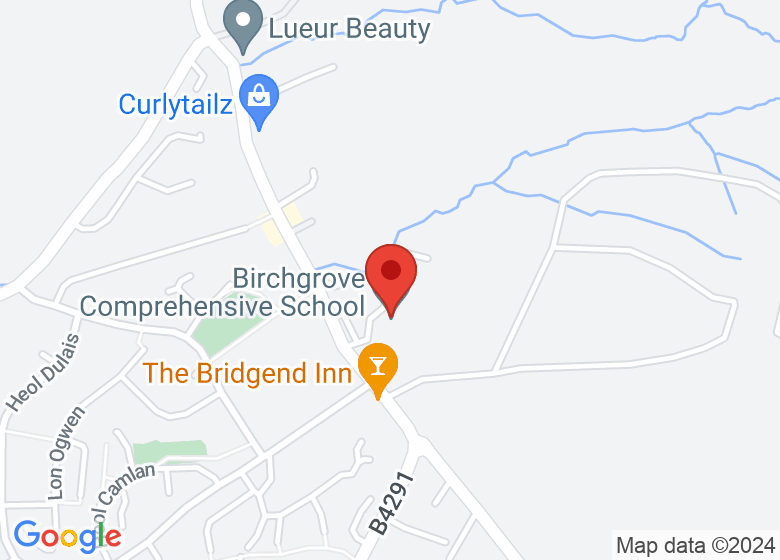 Map showing location of St Johns Church, Birchgrove ( by Birchgrove Comp School)