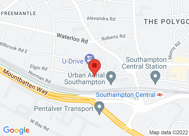 Map showing location of unit 15, admiral house. mountbatten business centre