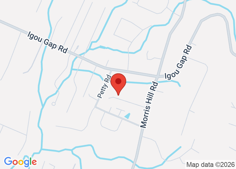 Map showing location of Home studio