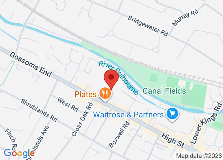 Map showing location of The Art Shed