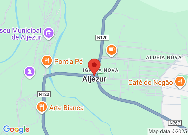 Map showing event location