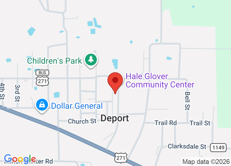 Map showing event location