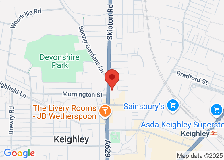 Map showing location of The Hidden Village - Keighley
