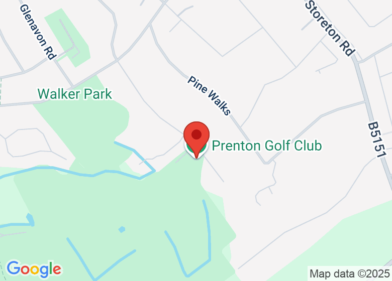 Map showing location of Prenton Golf Club