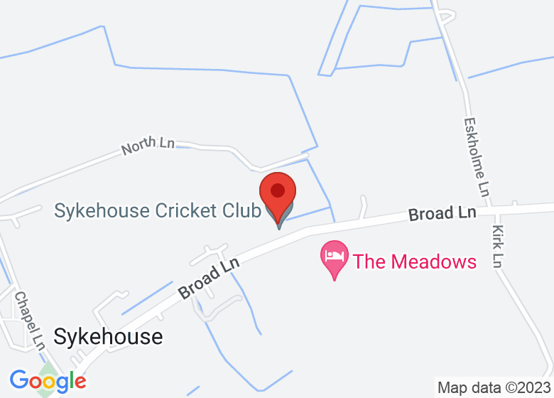 Map showing location of Sykehouse Village Hall