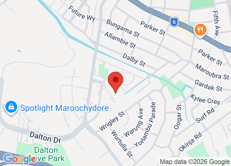 Map showing location of R&B Dance Fitness Studio