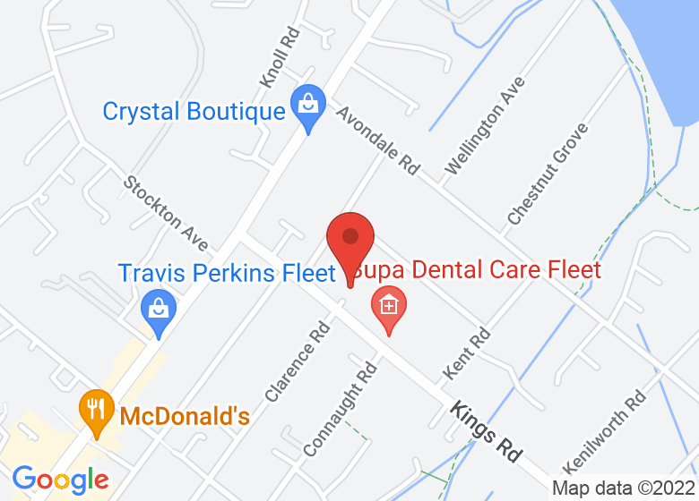 Map showing location of Fleet URC Church