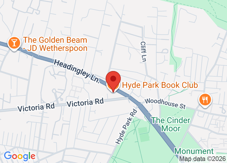 Map showing location of Hyde Park Book Club