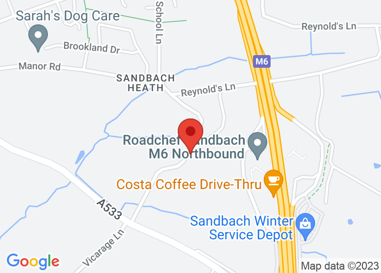 Map showing location of Dig It Dog Training