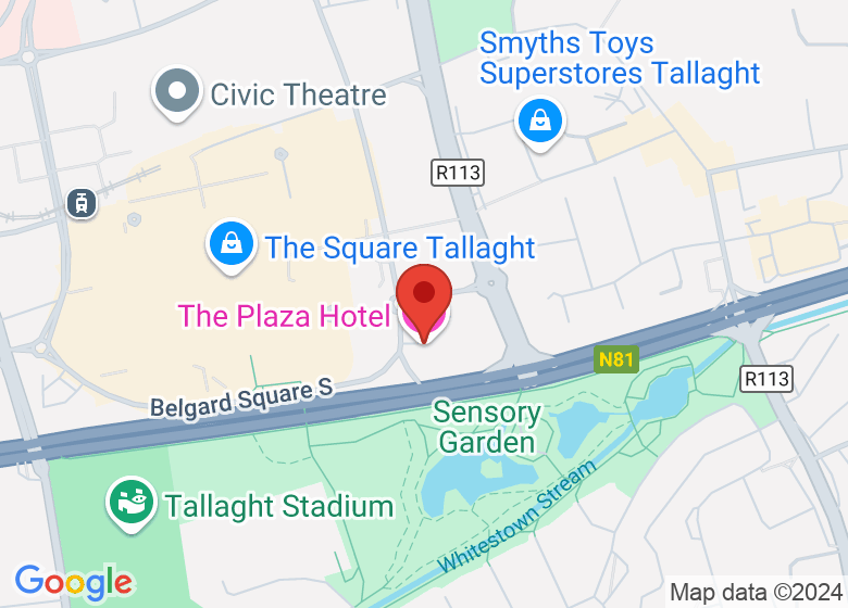 Map showing location of The Plaza Hotel