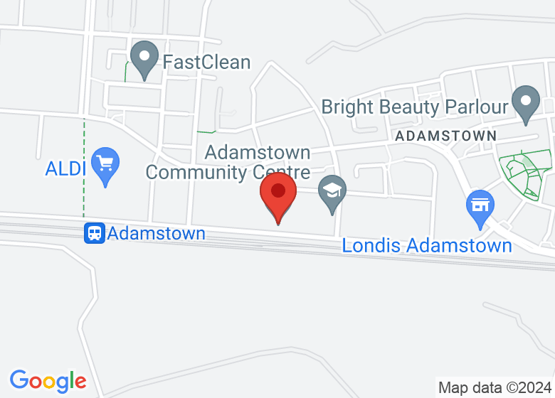 Map showing location of Adamstown Community Centre