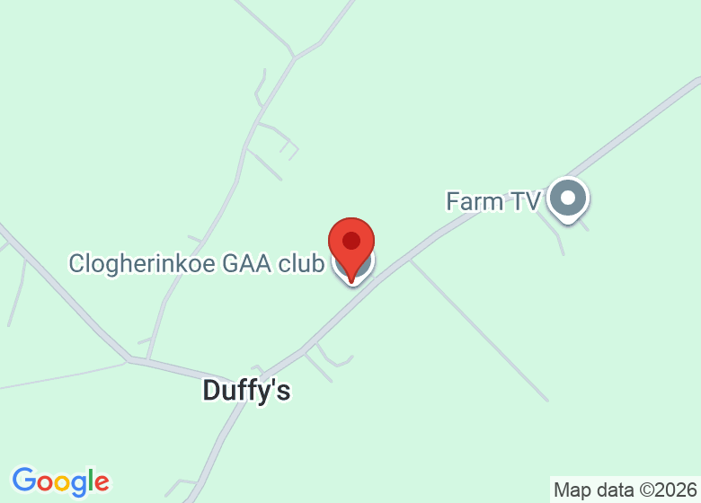 Map showing location of Clogherinkoe GAA club