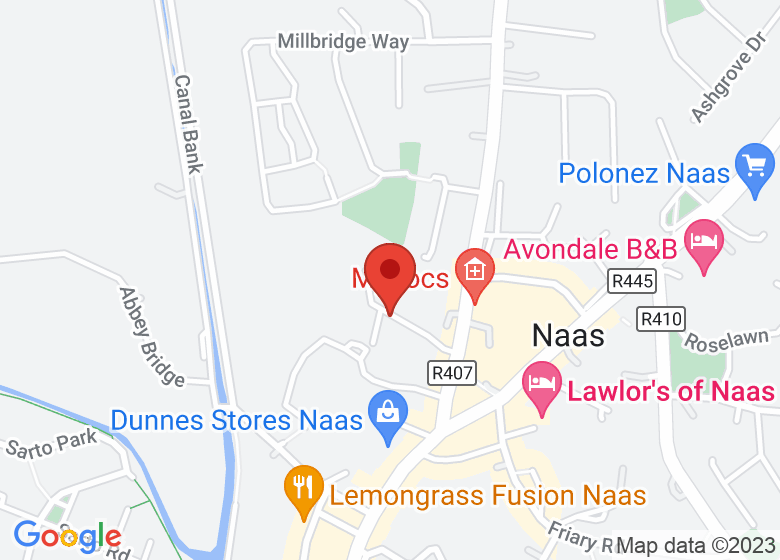 Map showing location of Luisne Centre, 