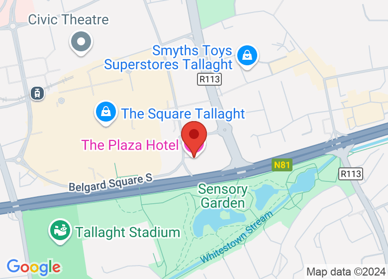 Map showing location of The Plaza Hotel