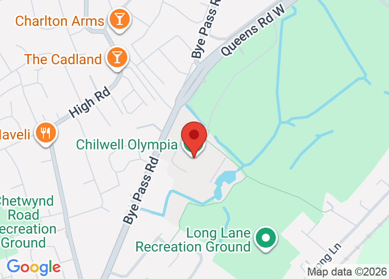 Map showing location of Chilwell Olympia