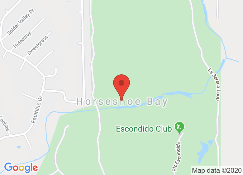 Map showing location of Horseshoe Bay Resort