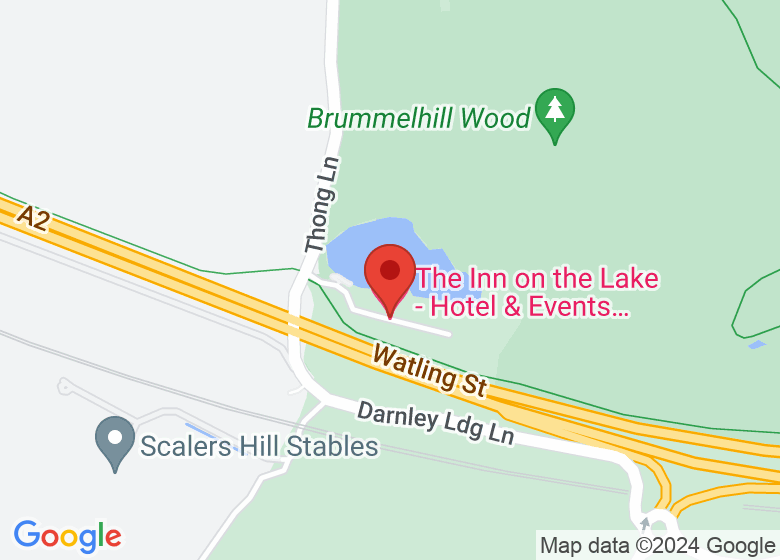 Map showing location of The Inn on the Lake - Hotel & Events Venue in Kent
