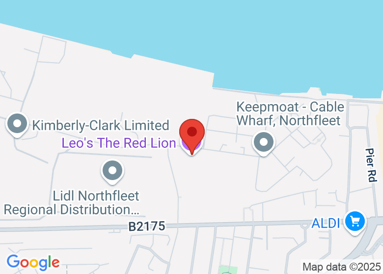 Map showing location of Leo's The Red Lion