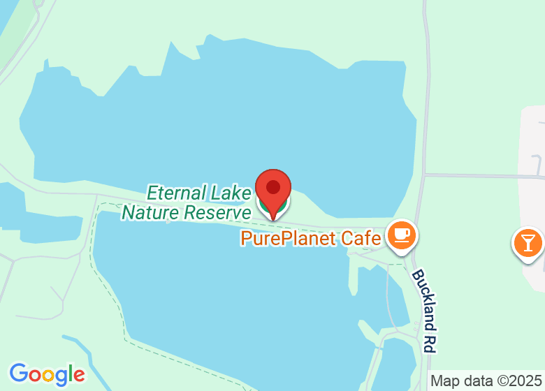 Map showing location of Eternal Lake Nature Reserve