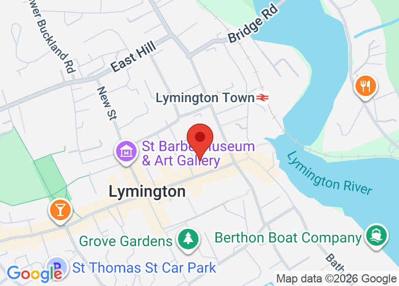 Map showing location of The Larder